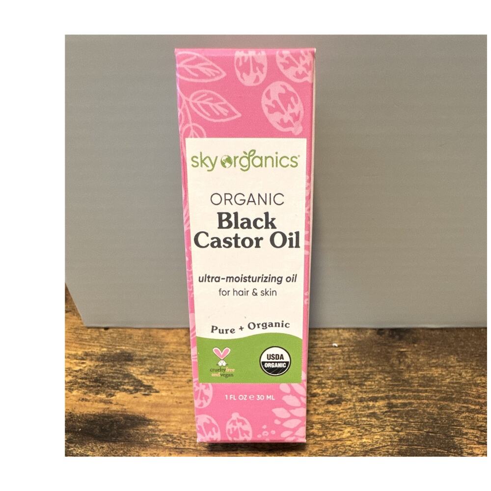 Sky Organics Organic Black Castor Oil Moisturizing Hair & Skin Oil 1 fl oz